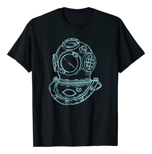 Camiseta De Buceador Con Diseño De Casco De Buceo