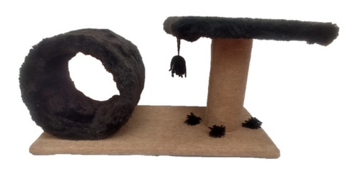 Rascador Gatos Con Peluche Y Chenille + Pompon + Círculo