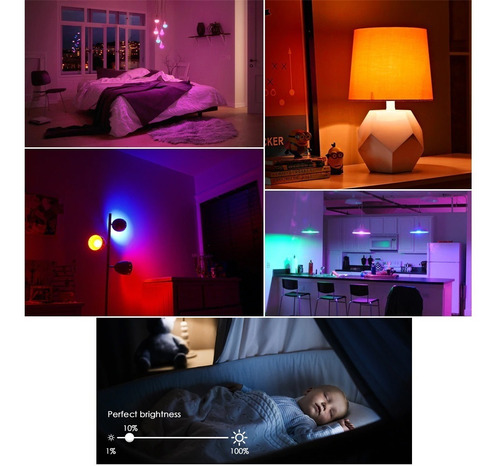 Imagem 10 de 10 de Smart Lâmpada Inteligente 10w+3w 1050lumens Wifi Ekaza Alexa