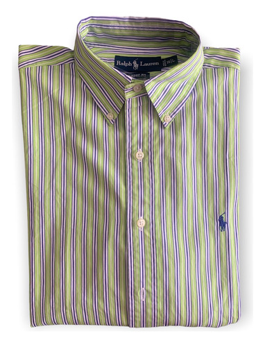 Camisa Polo Ralph Lauren Hombre Manga Larga Talla L Chl063