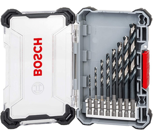 Set Mechas Acero Rapido Enc. 1/4 Bosch Impact 8 Pz 2 A 10 Mm