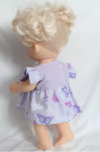 Roupa P/ Boneca Baby Alive Vestido E Calcinha Neia Azevedo