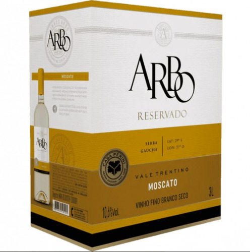 Vinho Arbo Moscato Bag In Box 3 L