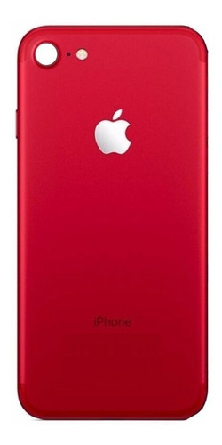 Tapa Trasera Aro Grande iPhone 8 Rojo Premiun 