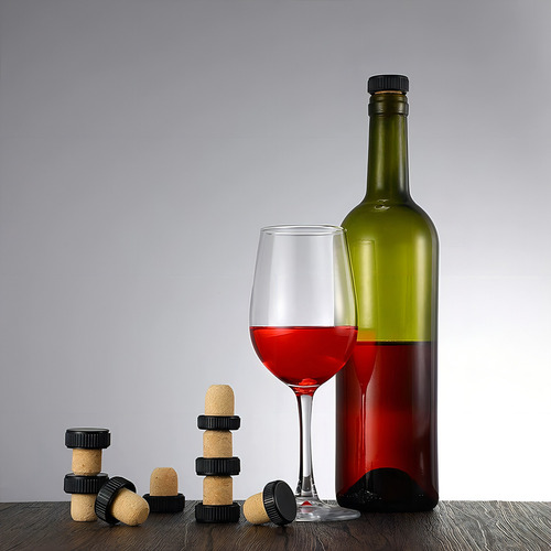 Corchos De Vino En Forma De T Con Tapa De Plástico, Tapón De Color Unit