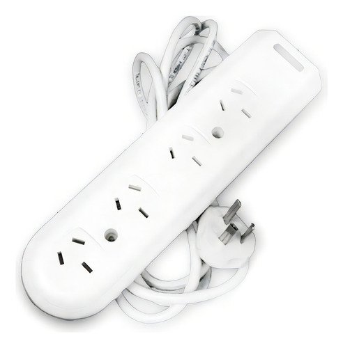 Zapatilla Prolongador Kalop Iram 4 Tomas 2.5mts Pack X5 Color Blanco
