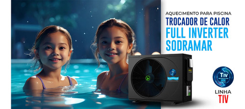 Trocador Calor Inverter Piscinas Até 53000 Litros Sodramar 220V