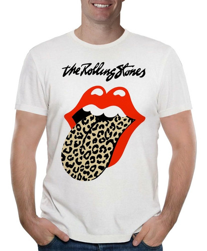 Remera Rolling Stones Lengua 8 Hombre Purple Chick