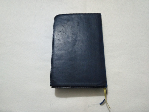 Imagen 3 de 4 de Biblia Rvr 1960 Letra Grande Azul Cafe Usada