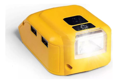 Adaptador De Bateria Dewalt, Dcb090, Com Luz De 20v