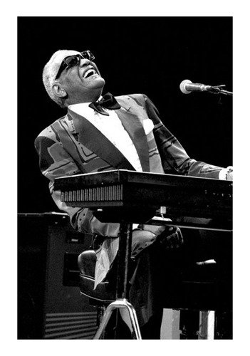 Póster Papel Fotográfico Cantante Ray Charles Robinson 60x80