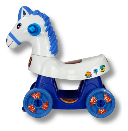 Caballito Montable Azul Para Bebé Angelín Baby Is-168 D