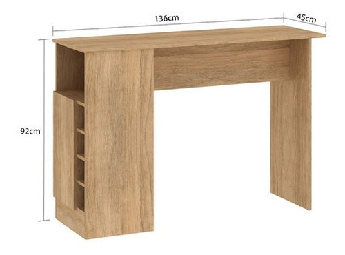 Imagen 4 de 7 de Barra Mesa Desayunador Cocina Rustic Isla Multiuso Mueble