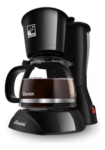 Cafetera Eléctrica Zenith Aromi 1.2l Lavable Antigoteo Filtr Color Negro