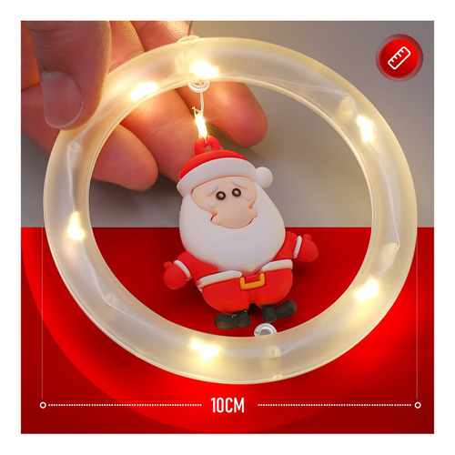 Guirnalda De Luces Navideñas Colgante De 10 Led