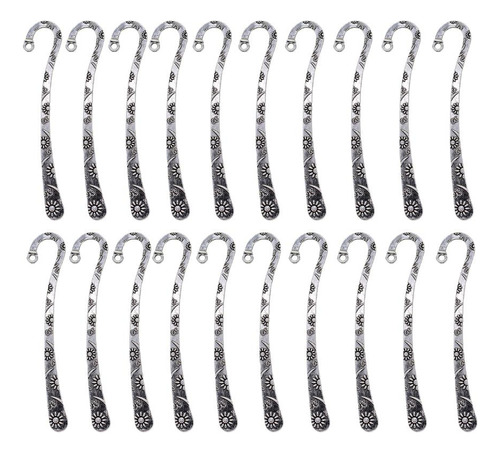 40x De De Plata Antigua W Gancho Diy Accesorios Para Libros