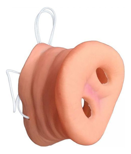 4 Nariz De Porco Engraçado Com Faixa Elástica 5cmx5cmx6cm