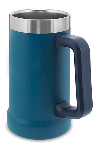 Imagem 2 de 3 de Caneca Térmica De Cerveja 709 Ml - Premium - Ice Azul