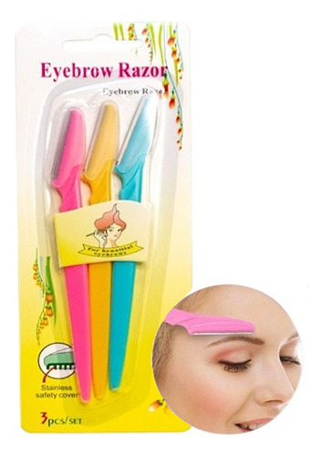 Perfilador Cejas X3 Navaja Quita Vello Facial Depilador