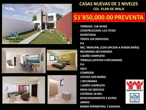 Imagen 1 de 1 de Casa Sola En Venta Plan De Ayala