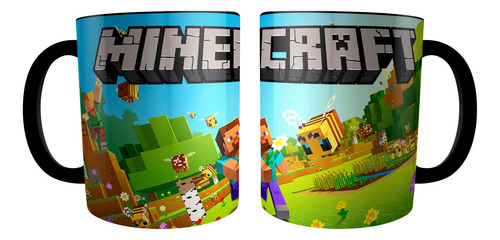 Taza Minecraft Negro Minecraft