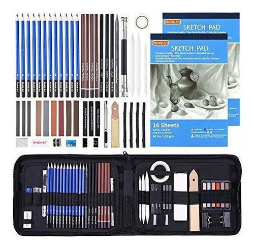 Kit De Lapices De Dibujo Profesional 52 Piezas Estruche