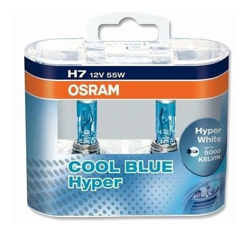 Lampara H7 Osram Cool Blue Hyper W 5000k - Tb H1 Y H4 - Par