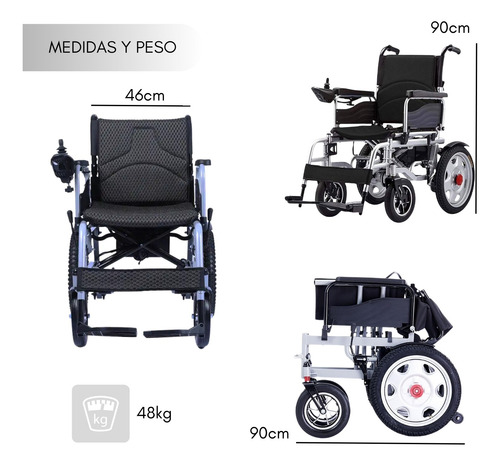 Silla De Ruedas Eléctrica Plegable Con Joystick
