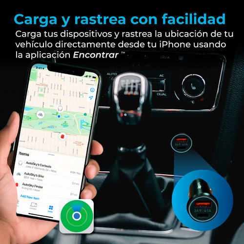 Cargador Con Rastreador Autosky Afma-200