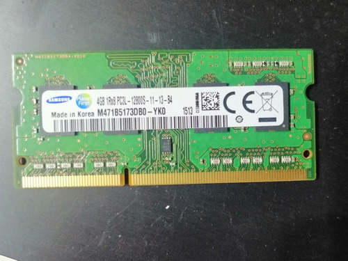 Memoria Notebook 4 Gb Ddr3l Samsung 1600 Mhz 12800s-11-13-b4