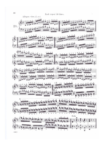 Forty Daily Exercises Op.337 For The Piano / 40 Ejercicios