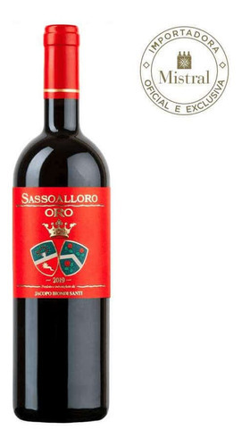 Vinho Tinto Sassoalloro Oro Toscana 2019 750ml