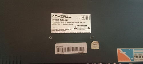 Tv Lcd 24 Admiral Hdmi (Usado)