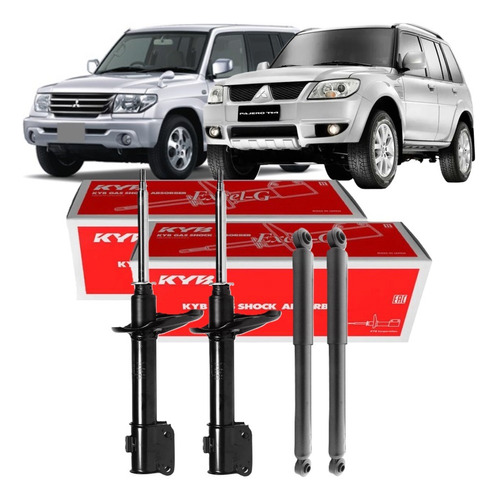 Kit 4 Amortecedores Kayaba Mitsubishi Pajero Io / Tr4 1998/.