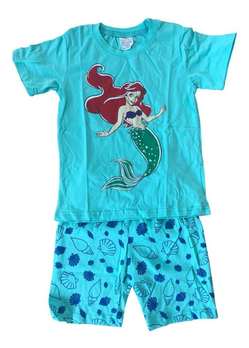 Pijama De La Sirenita Para Niñas De 5 Años ( 2pza )