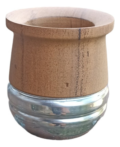 Mate Madera Algarrobo Forrado En Acero + Bombilla Estribo