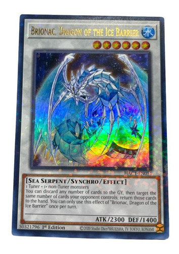 Yugioh Brionac Dragon Of The Ice Barrier Hac1