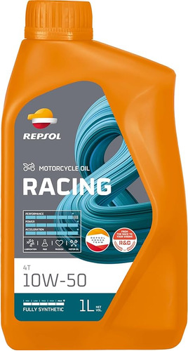 Aceite 4t 10w-50 Repsol Sintetico Racing Full Synthetic