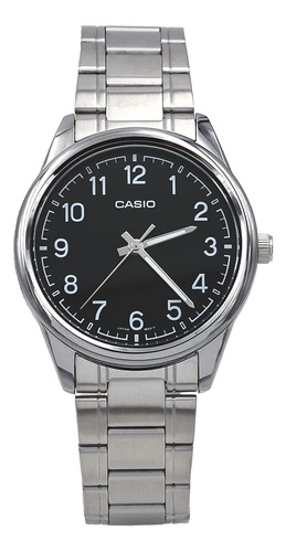 Casio Mtp-v005d-1b4 Reloj Analógico Con Esfera Negra Y Númer