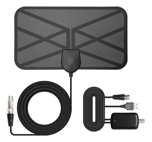 Antena De Tv Digital Para Interiores De 4k Con Amplificador,