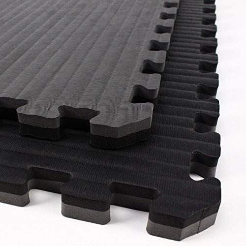 Incstores - Tatami Foam Tiles (negro /gris, 25 Azulejos) -