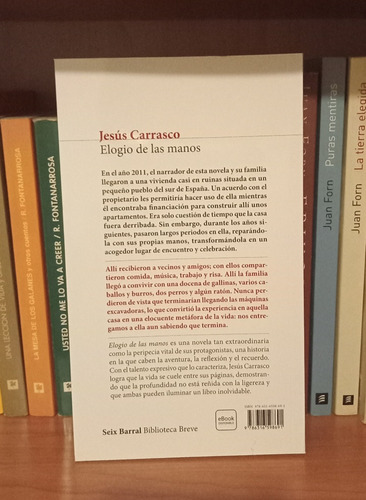 Elogio De Las Manos - Jesús Carrasco - Como Nuevo -caballito - Puan (Usado)