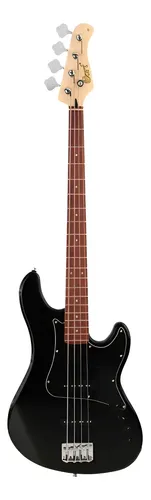 Contrabaixo Cort GB34J Preto 4 Cordas Ativo Álamo Maple