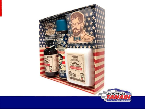 Imagem 3 de 3 de Kit Limpeza Automotiva Centralsul Men America 4 Peças