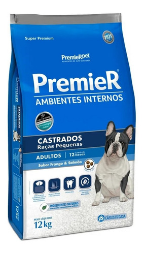 Ração Amb. Int. P/cachorro Adulto Castrado 12kg Premier