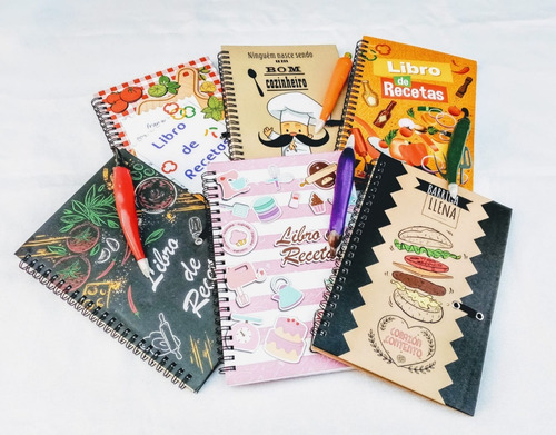 Imagen 2 de 9 de Cuaderno Receta, Recetario, Cuaderno Cocina Con Lapicera !!