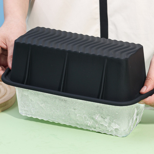 Foldable Extra Large Ice Block Mold Reusable Silicone Box