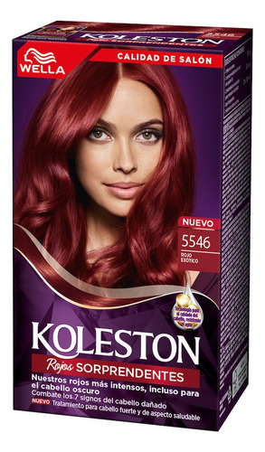 Koleston Kit Cs Wella 5546 Rojo Exótico