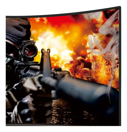 Monitor Gamer Curvo De 27 Pulgadas Fhd 180hz C/luz Kanji Serie Z Kj-mngmx27c