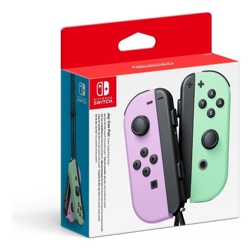 Joy-con Nintendo Switch Verde Y Lila Pastel Soy Gamer 